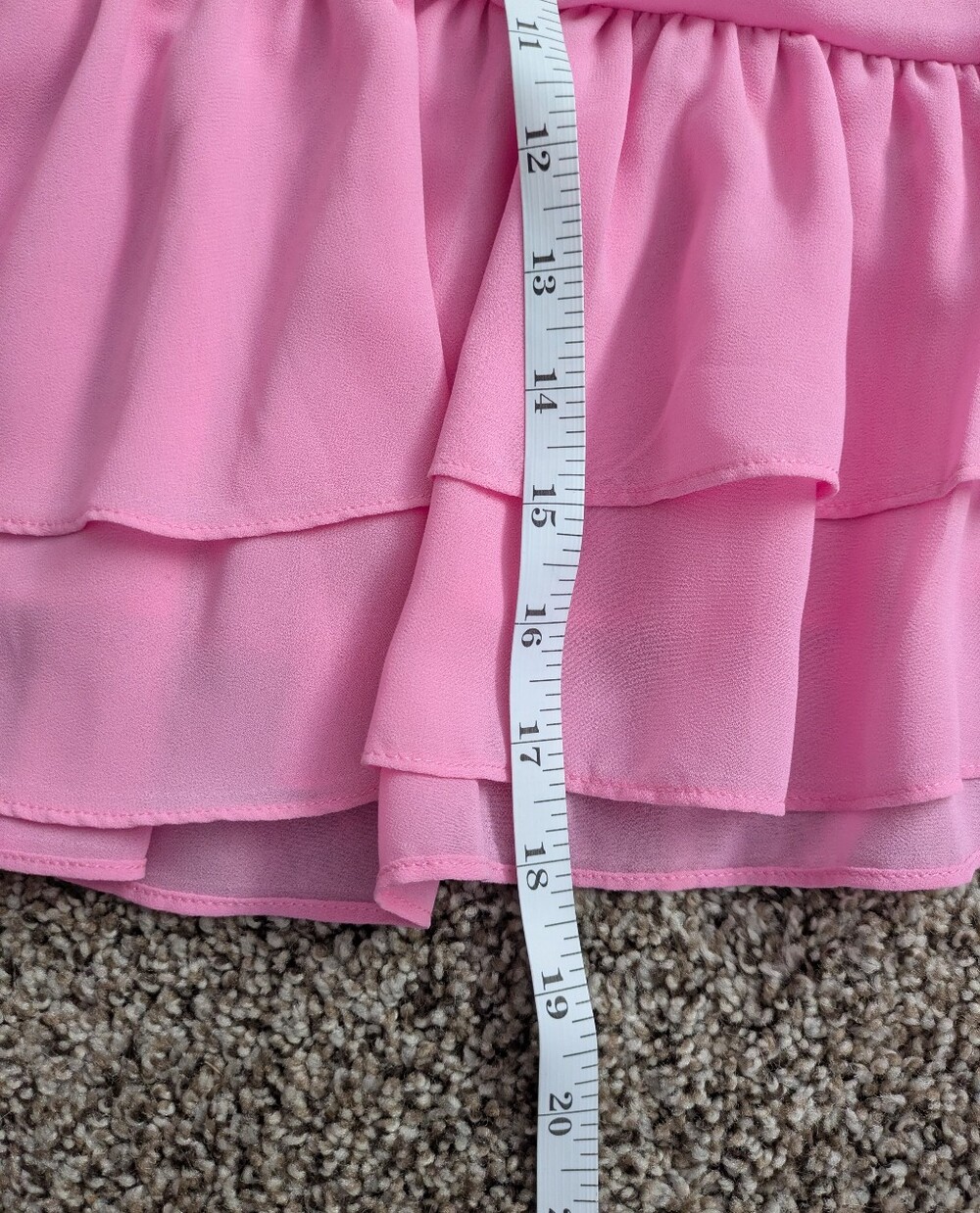Hello Molly Pink Ruffled Mini Skirt - Picture 9 of 13